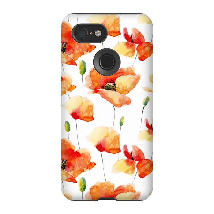 Pixel 3 StrongFit Poppies Forever by  Utart