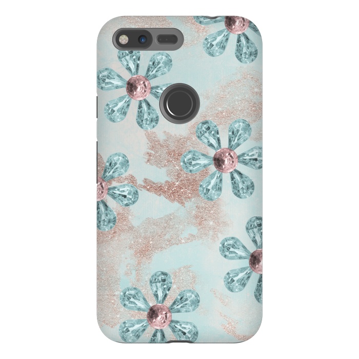 Pixel XL StrongFit Rhinesone Flower Sparkle by Andrea Haase
