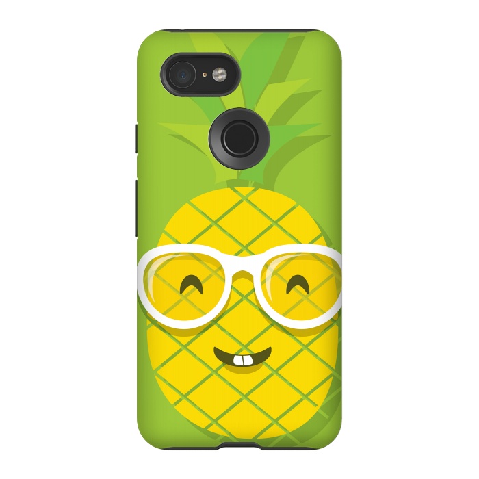 Pixel 3 StrongFit Summer Fun - Smiling Pineapple by DaDo ART
