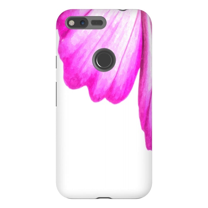 Pixel XL StrongFit Pink Flower Abstract by Alemi