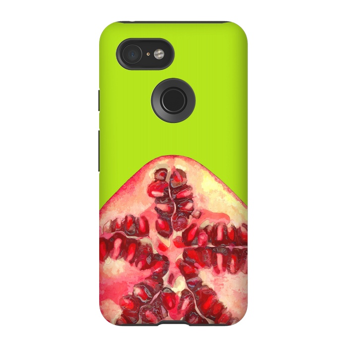 Pixel 3 StrongFit Pomegranate Tropical Fruit by Alemi