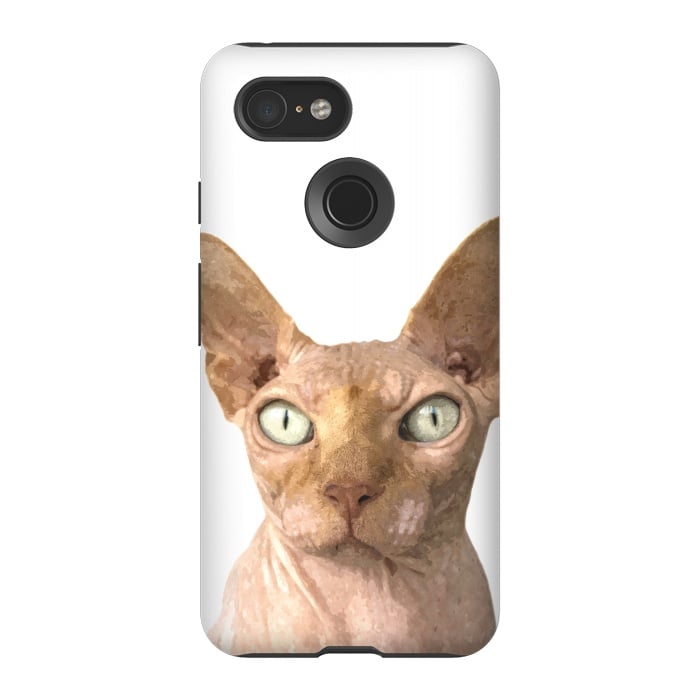 Pixel 3 StrongFit Sphynx Cat Portrait by Alemi