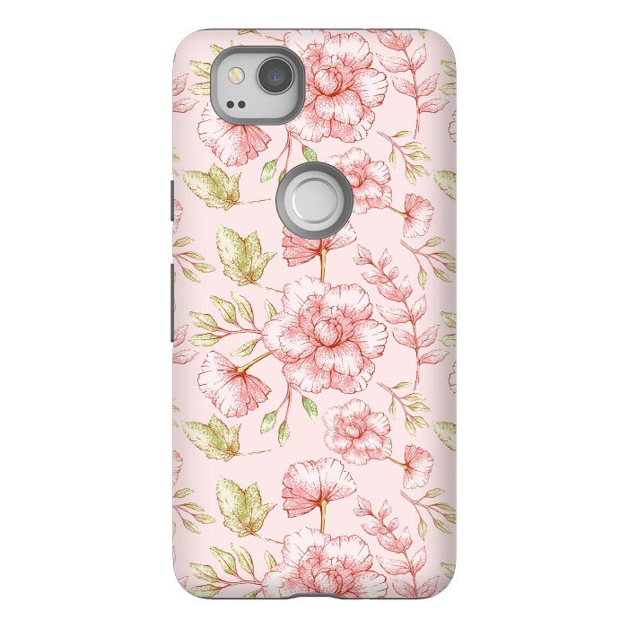 Pixel 2 StrongFit Pink Roses by  Utart