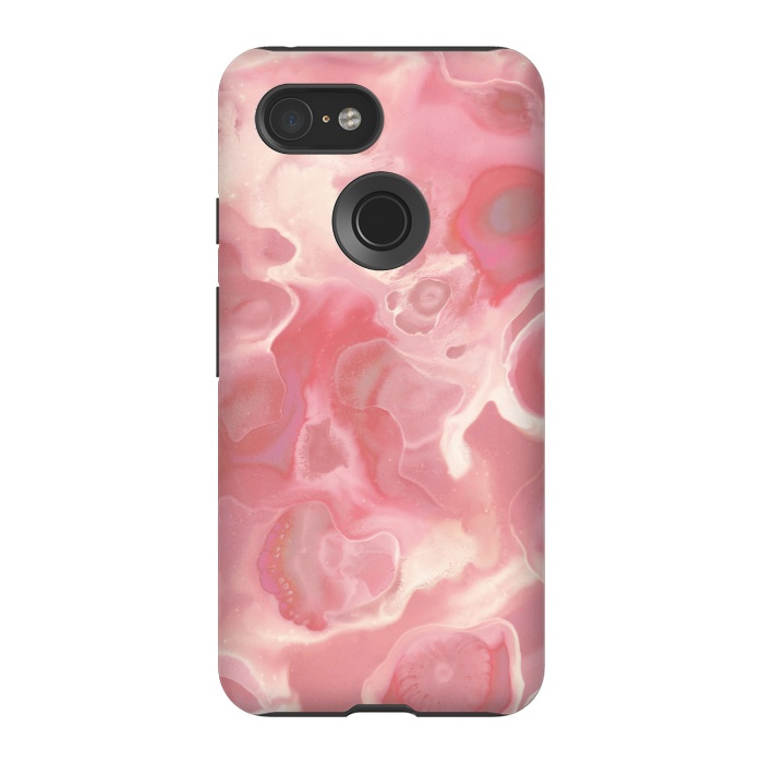 Pixel 3 StrongFit Melted Strawberry Cream by Micklyn Le Feuvre