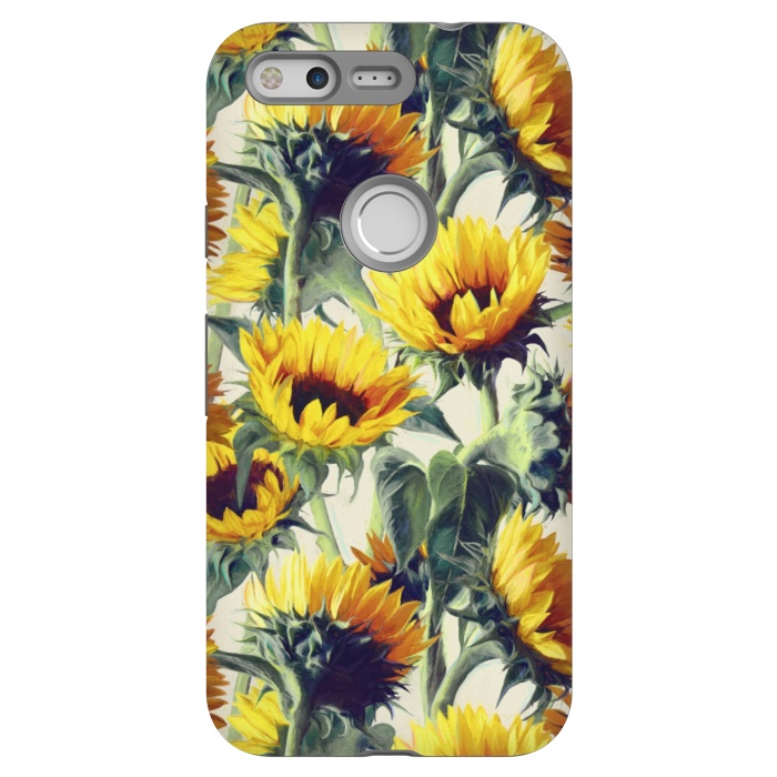 Pixel StrongFit Sunflowers Forever by Micklyn Le Feuvre