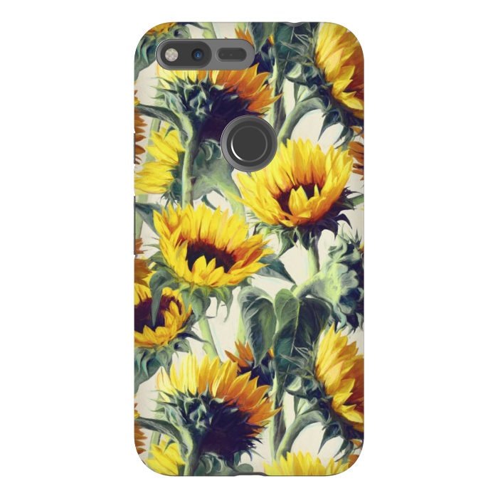 Pixel XL StrongFit Sunflowers Forever by Micklyn Le Feuvre