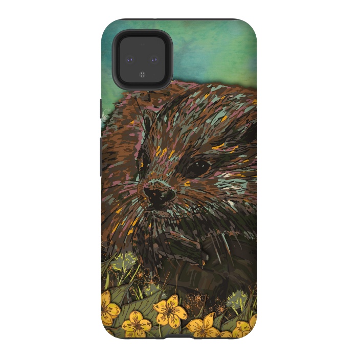 Pixel 4XL StrongFit Otter by Lotti Brown