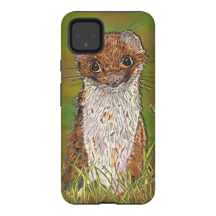 Pixel 4XL StrongFit Summer Stoat by Lotti Brown