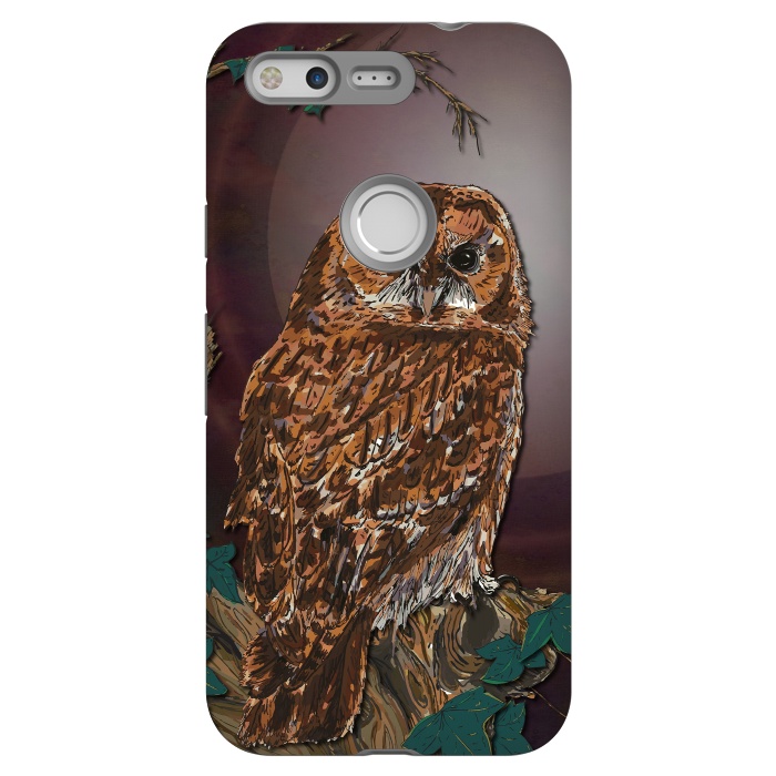 Pixel StrongFit Tawny Owl - Mistress of the Night by Lotti Brown