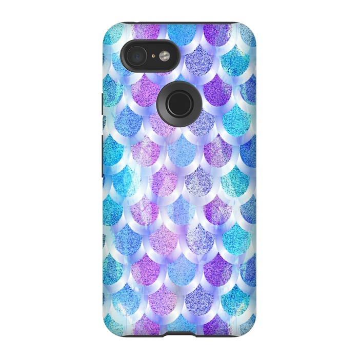 Pixel 3 StrongFit Blue purple mermaid by Jms