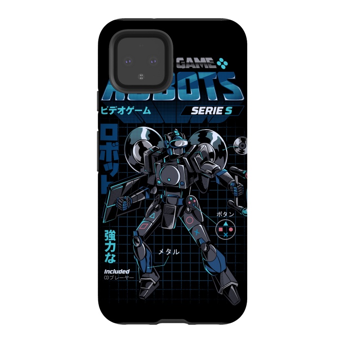 Pixel 4 StrongFit Video Game Robot - Model S by Ilustrata