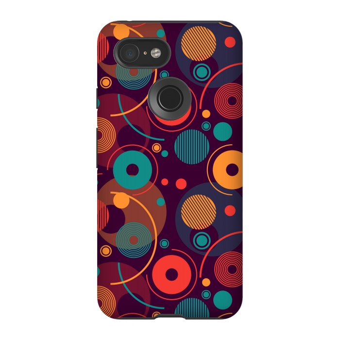 Pixel 3 StrongFit colorful rounded shapes by TMSarts