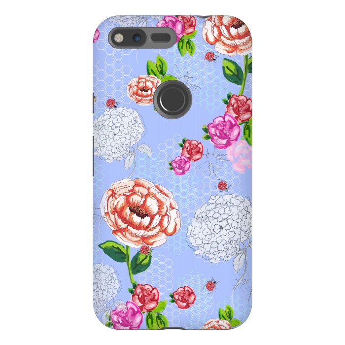 Pixel XL StrongFit Bee Garden Blue by MUKTA LATA BARUA