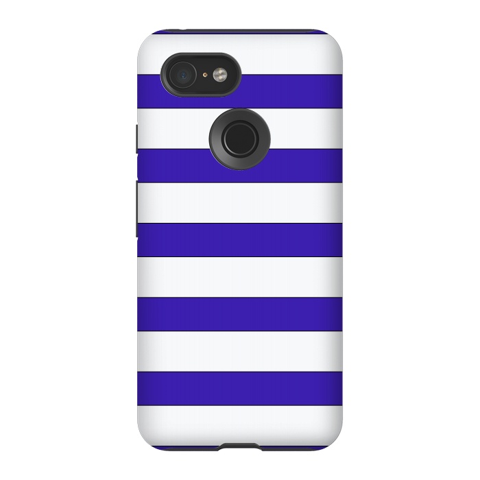 Pixel 3 StrongFit white purple stripes by Vincent Patrick Trinidad