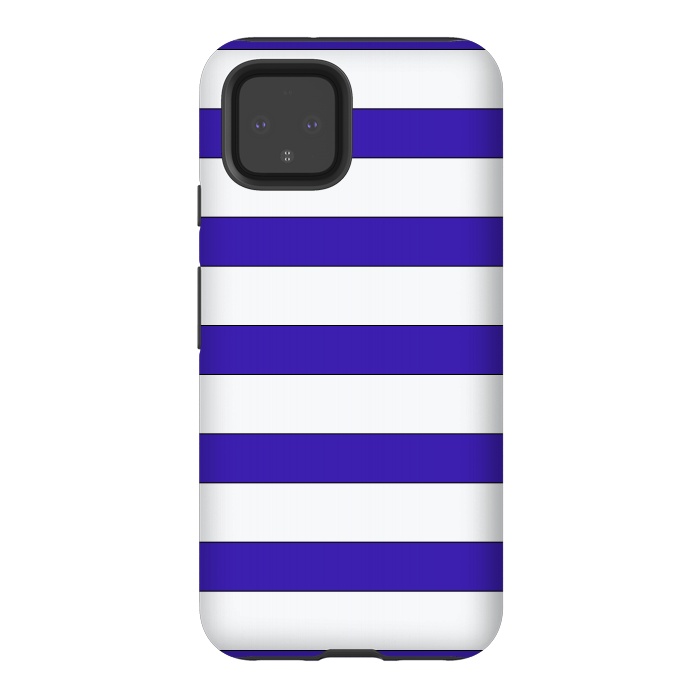 Pixel 4 StrongFit white purple stripes by Vincent Patrick Trinidad