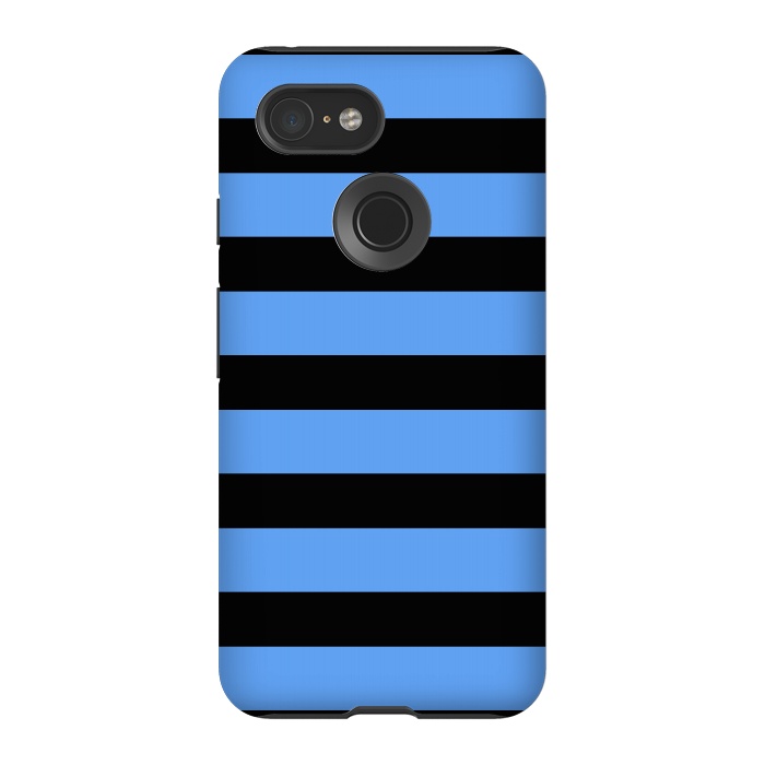 Pixel 3 StrongFit blue black stripes by Vincent Patrick Trinidad