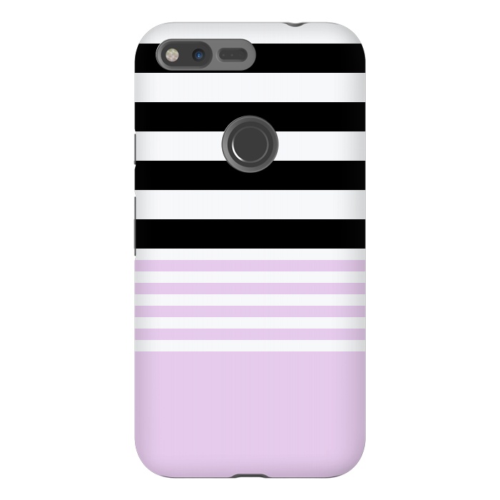Pixel XL StrongFit pink black stripes by Vincent Patrick Trinidad