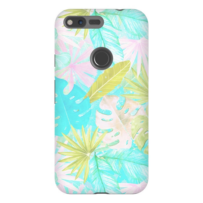 Pixel XL StrongFit Soft Pastel Aloha Tropical Jungle by  Utart