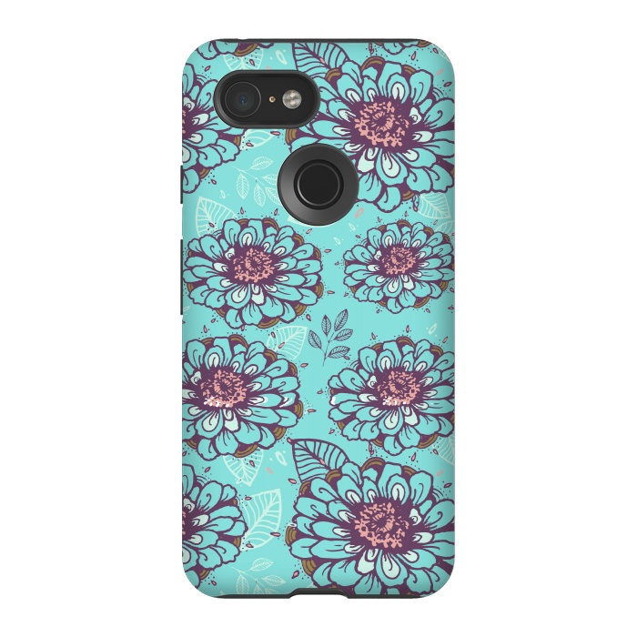Pixel 3 StrongFit Floral Garden  by Rose Halsey