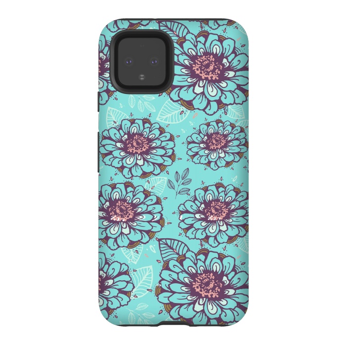Pixel 4 StrongFit Floral Garden  by Rose Halsey
