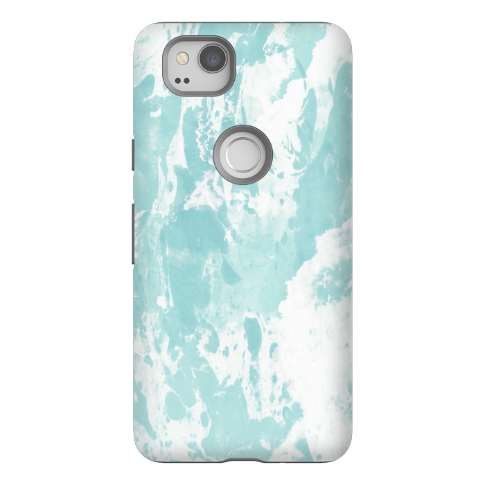 Pixel 2 StrongFit Mint blue abstract by Jms
