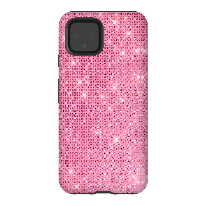Pixel 4 StrongFit Pink Glitter by Alemi