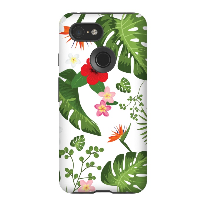 Pixel 3 StrongFit Tropical Flower Background by Bledi