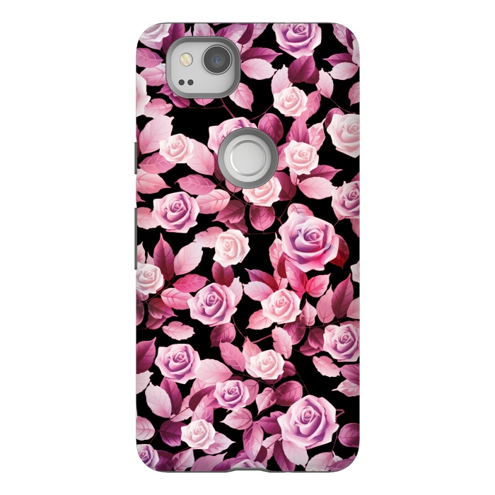 Pixel 2 StrongFit Pink roses by Jms