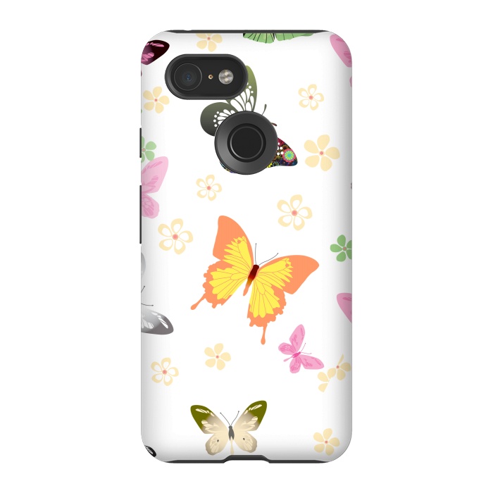 Pixel 3 StrongFit Butterflies (colorful butterflies) 3 by Bledi