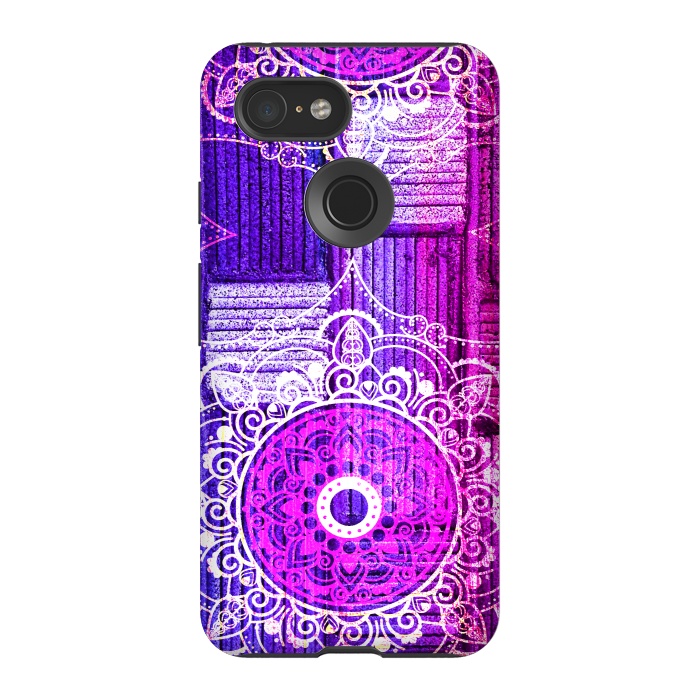 Pixel 3 StrongFit Purple Tapestry by Rossy Villarreal