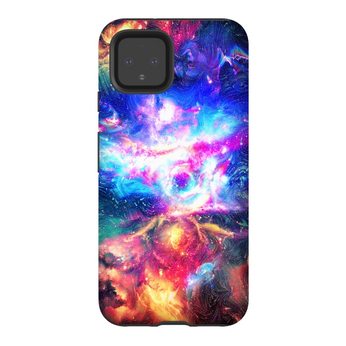 Pixel 4 StrongFit Colorful Galaxy by Art Design Works