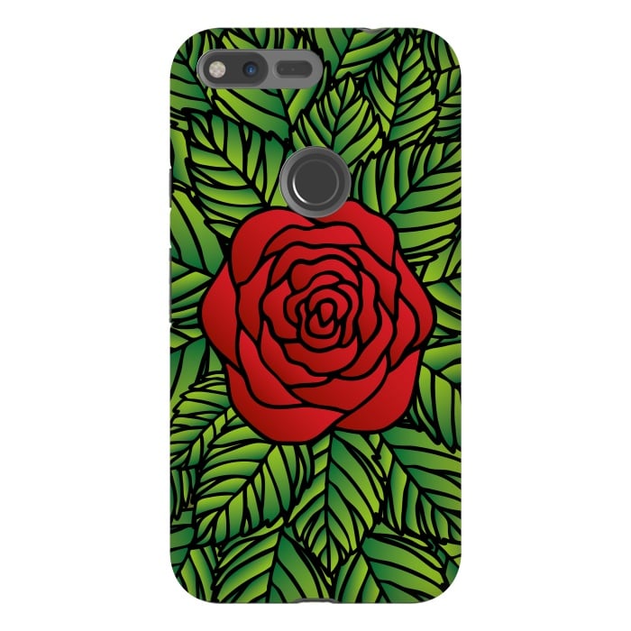Pixel XL StrongFit Red Rose by Majoih