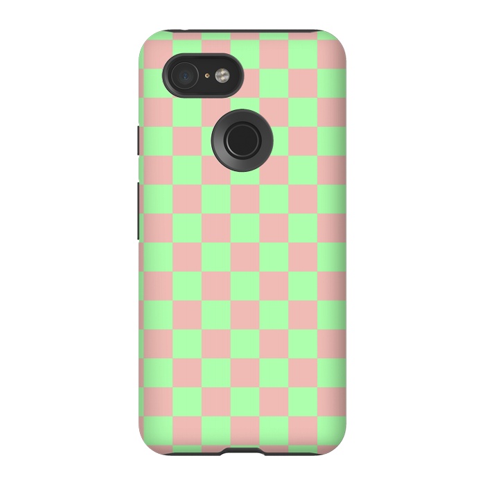 Pixel 3 StrongFit Checkered Pattern I by Art Design Works