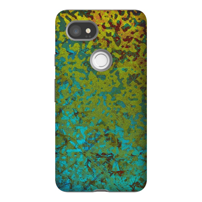 Pixel 2XL StrongFit Colorful Corroded Background G292 by Medusa GraphicArt