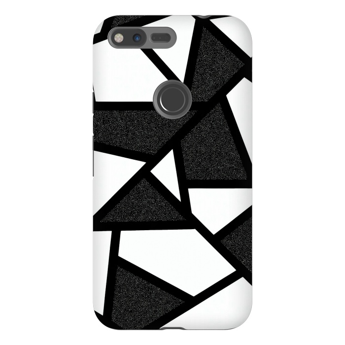 Pixel XL StrongFit White and black geometric by Jms