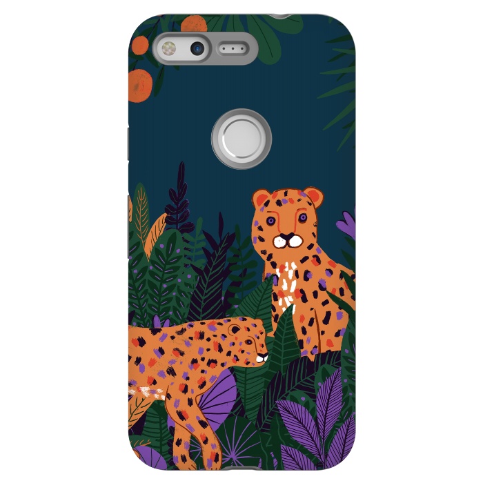 Pixel StrongFit Two Cheetahs in Tropical Jungle by  Utart