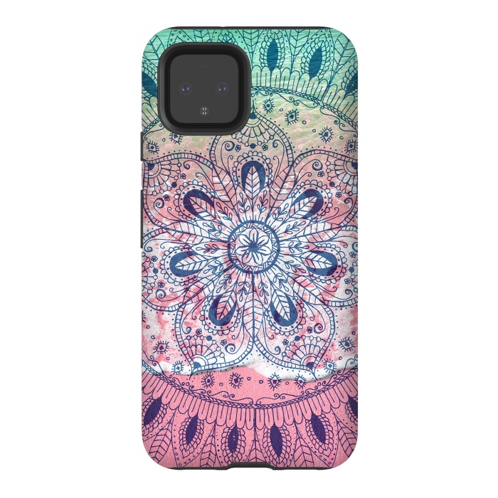 Pixel 4 StrongFit Summer beach bohemian mandala  by InovArts