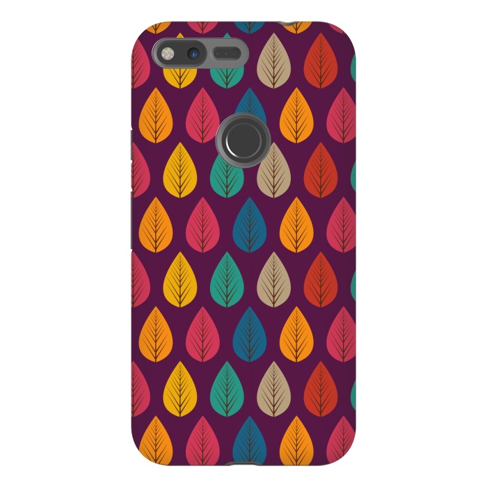 Pixel XL StrongFit multicolour stylish leaves by TMSarts