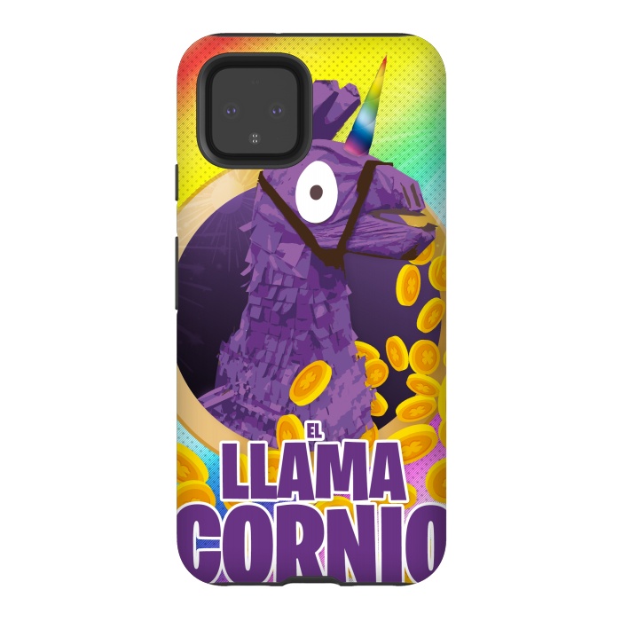 Pixel 4 StrongFit Llamacornio by Carlos Maciel