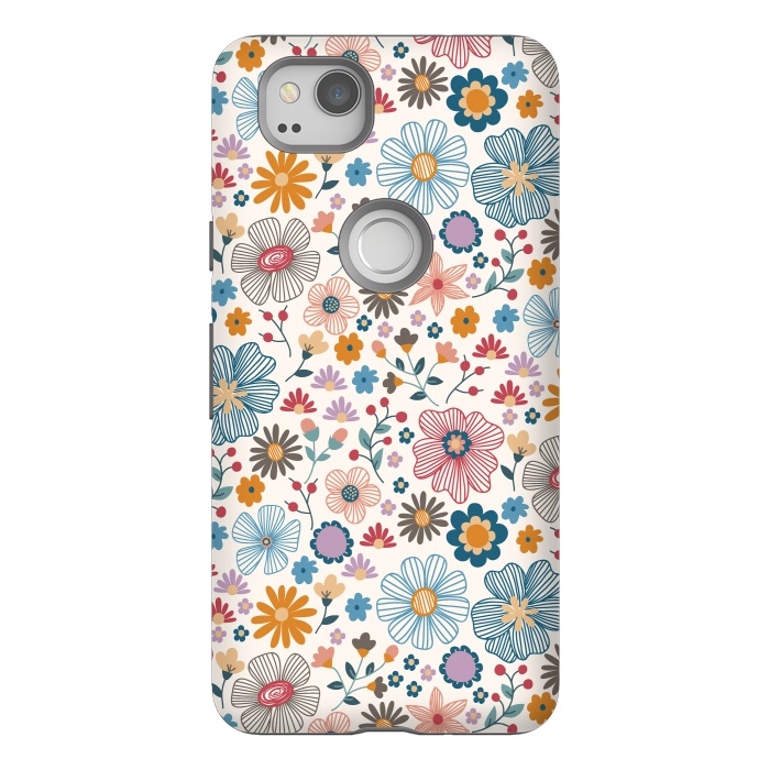 Pixel 2 StrongFit Winter Wild Bloom  by TracyLucy Designs