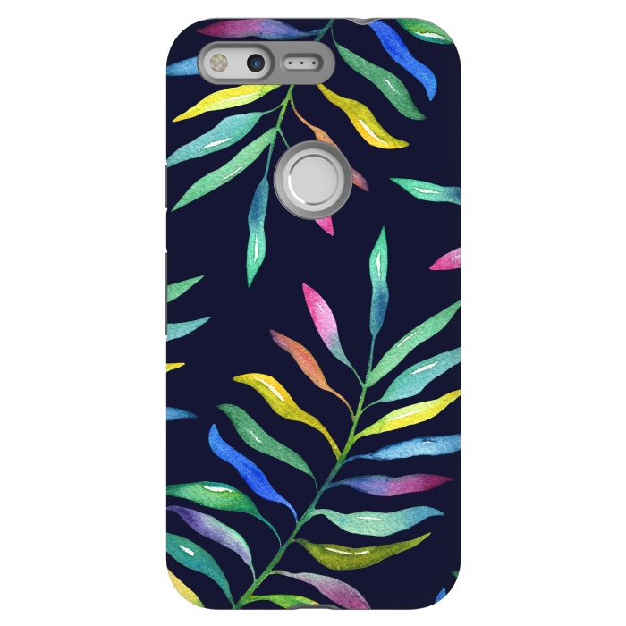 Pixel StrongFit Rainbow Tropical Leaf by Noonday Design