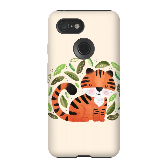 Pixel 3 StrongFit Tiger Cutie by Noonday Design