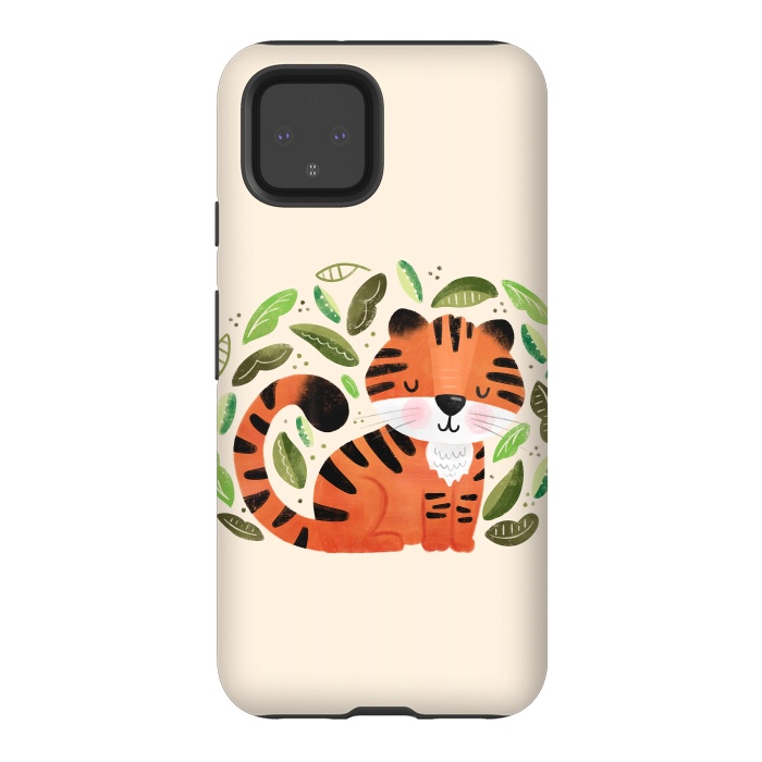 Pixel 4 StrongFit Tiger Cutie by Noonday Design