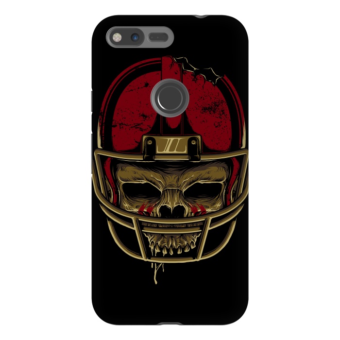 Pixel XL StrongFit American Football Skull by Afif Quilimo