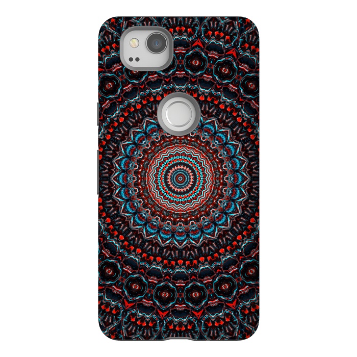 Pixel 2 StrongFit Abstract Mandala by Art Design Works