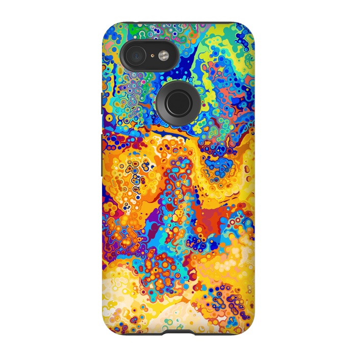 Pixel 3 StrongFit Colorful Cells Pattern Design by Art Design Works