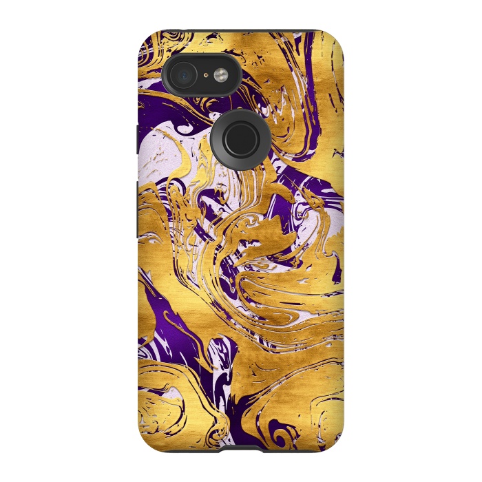 Pixel 3 StrongFit Abstract Marble Design by Art Design Works