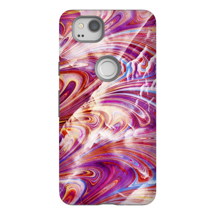 Pixel 2 StrongFit Colorful elegant marble art by Oana 