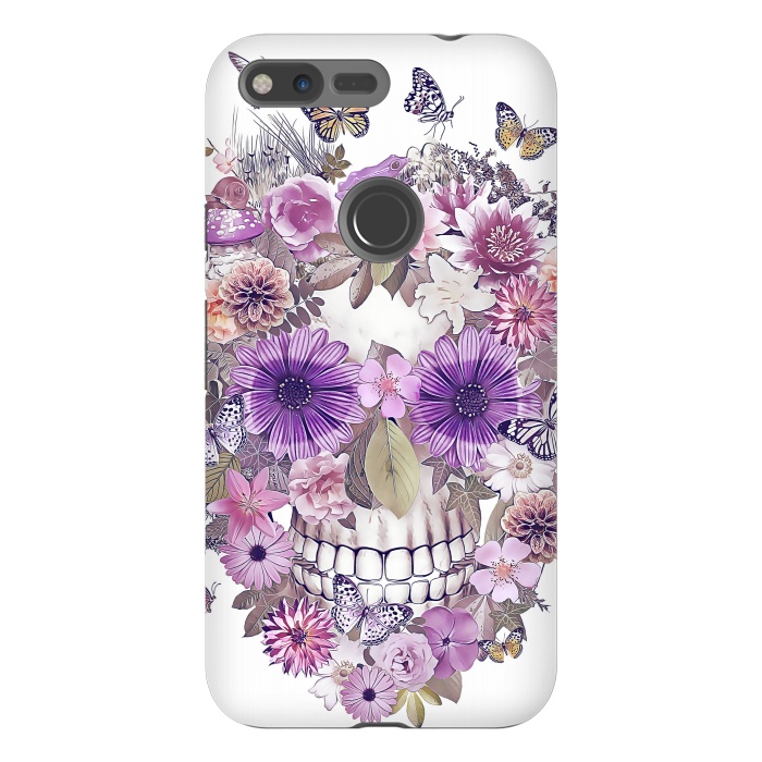 Pixel XL StrongFit flower skull by Ancello