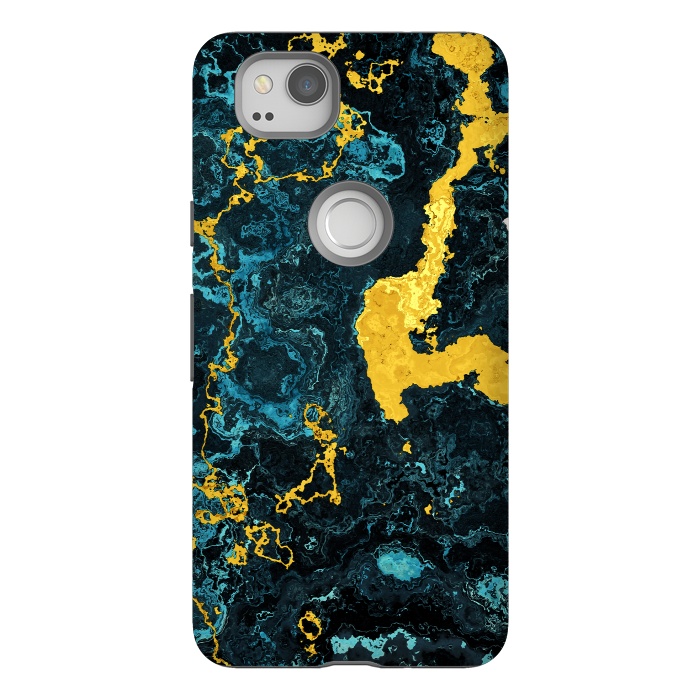 Pixel 2 StrongFit Abstract Marble VII by Art Design Works